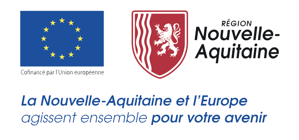 L'Europe et la Région Nouvelle Aquitaine agissent pour votre avenir.